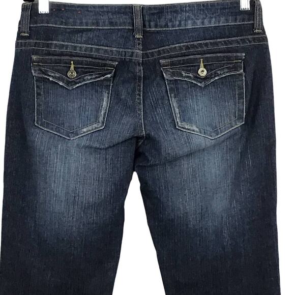 GUESS Jeans Doheny Bootcut Dark Indigo Blue Wash Jeans sz 29 x 33 1/2 Y2K - Picture 4 of 9